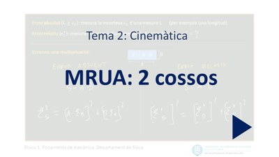 Tema 2: MRUA 2 cossos